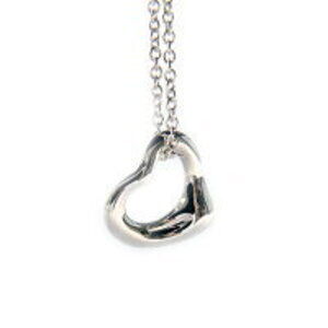 Tiffany Open Heart Necklace Silver
